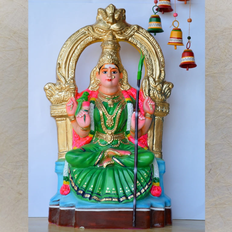 Navarathri Golu Dolls Kamakshi Green (Store Pick Up )