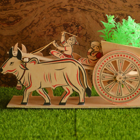 Navaratri Handcrafted Bullock Cart Traditional Indian Golu Doll