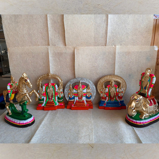 Navaratri Handcrafted Brahmotsavam Set Traditional Indian Golu Doll