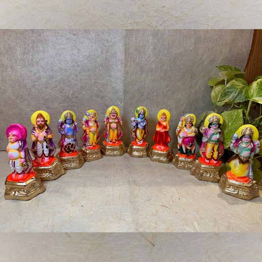 Navaratri Handcrafted Dasavatharam Traditional Indian Golu Doll