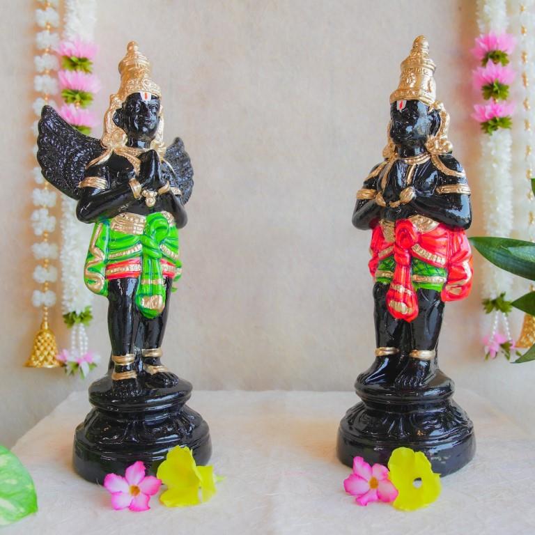 Navarathri Golu Dolls Hanuman Garuda Set Black