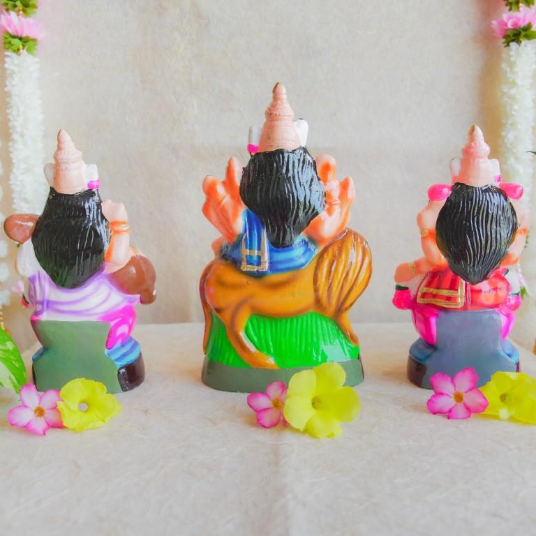 Navarathri Golu Dolls Durga Lakshmi Saraswathi Set