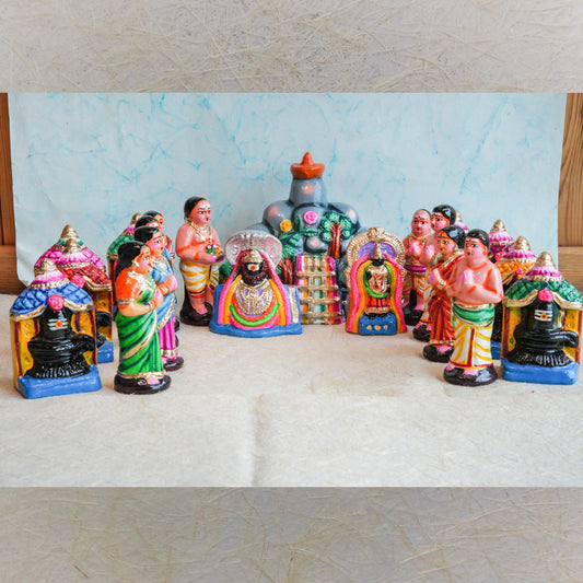 Navaratri Handcrafted Girivalam Set Traditional Indian Golu Doll