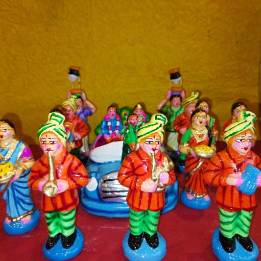 Navarathri Golu Marriage Car Oorvalam Set (Peacock)