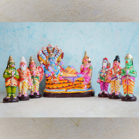 Navaratri Handcrafted Vaikundam Set Traditional Indian Golu Doll