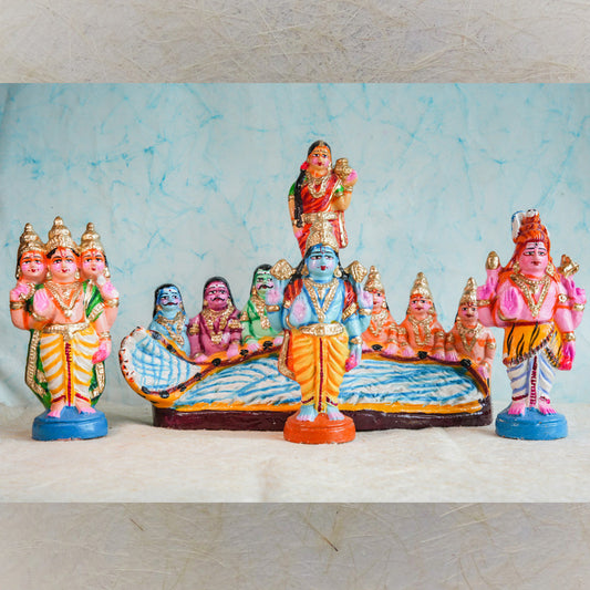 Navaratri Handcrafted Thiruparkadal Set Traditional Indian Golu Doll