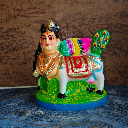 Navaratri Handcrafted Kamadhenu Traditional Indian Golu Doll