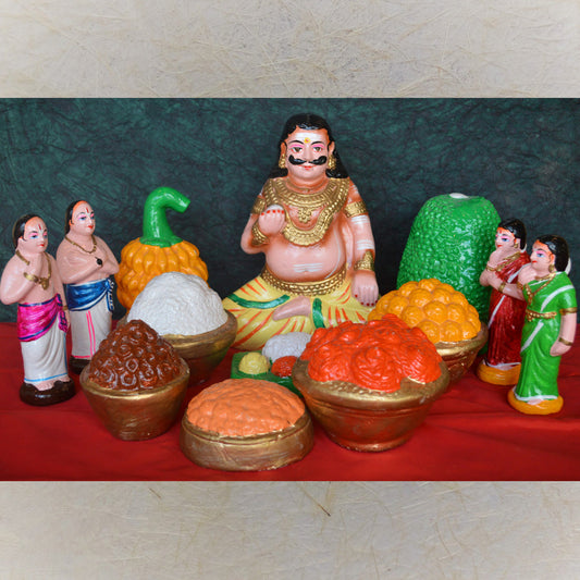 Navaratri Handcrafted Maaya Bazaar Set Traditional Indian Golu Doll