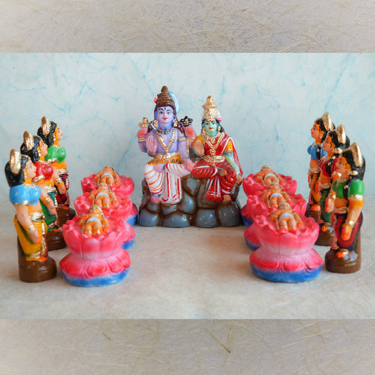 Navaratri Handcrafted Karthiga Pengal Traditional Indian Golu Doll