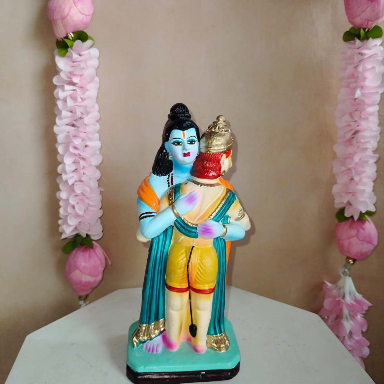 Ramayana Golu Dolls Rama Hugging Hanuman – i-mart