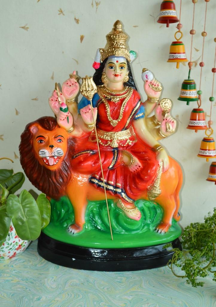 Navarathri Golu Dolls Durga On Singam ( Store Pick Up )