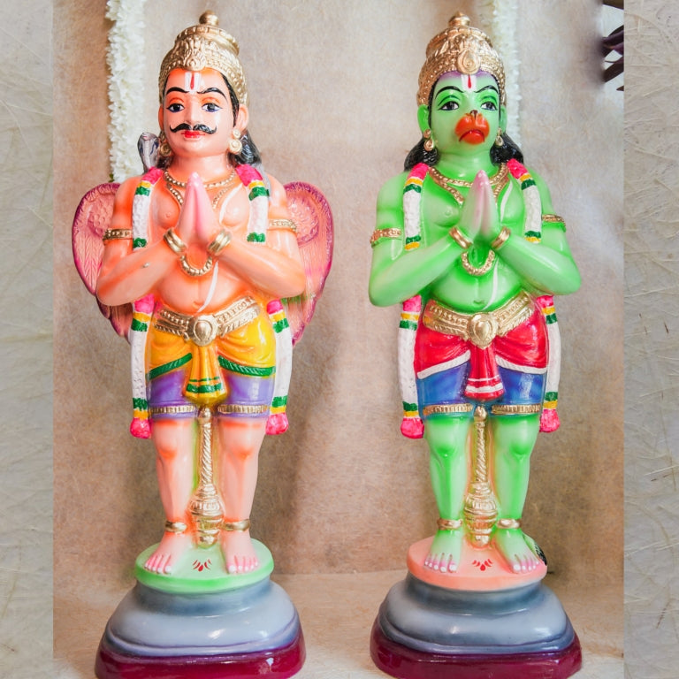 Navarathri Golu Dolls Hanuman Garuda Set (Store Pick Up Only )