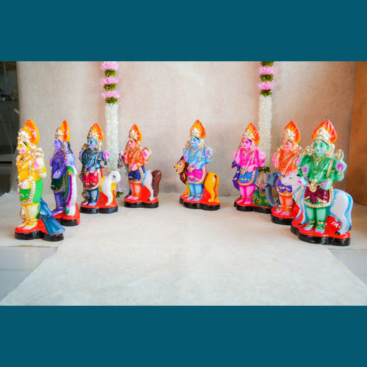 Navaratri Handcrafted Ashta Bhairavar Traditional Indian Golu Doll