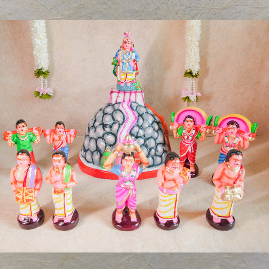 Navaratri Handcrafted Murugan Pazhani Malai Set(Store Pick Up Only ) Traditional Indian Golu Doll