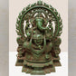 Sitting Lord Ganesha Ji With Temple Arch – Handcrafted Brass Statue With Intricate Detailing