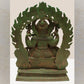 Sitting Lord Ganesha Ji With Temple Arch – Handcrafted Brass Statue With Intricate Detailing