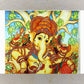 Handcrafted Seated Bhagwan Ganesha Painting - Traditional Indian Artwork