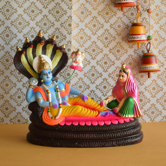 Navaratri Handcrafted Laxmi Narayana Traditional Indian Golu Doll