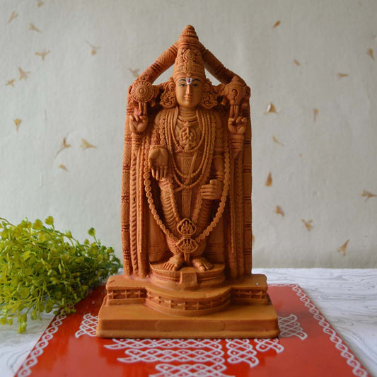 Handcrafted Chandan Balaji idol with intricate detailing, symbolizing divine blessings and prosperity.